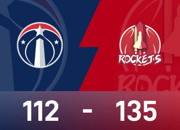 NBA戰報：杜蘭特23分，火箭135-112大勝奇才